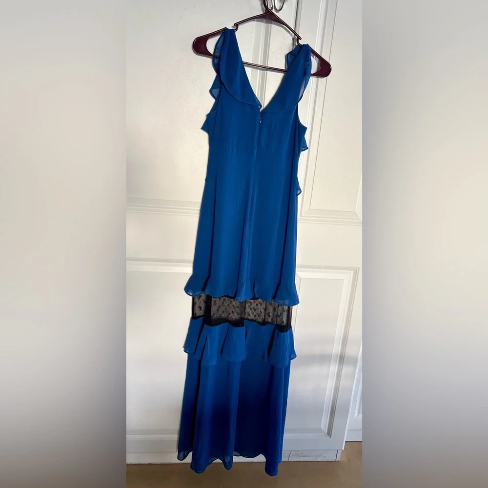 NWT BCBGeneration Lace-Inset Tiered Ruffled Maxi Dress - Size 2 - Picture 11 of 15